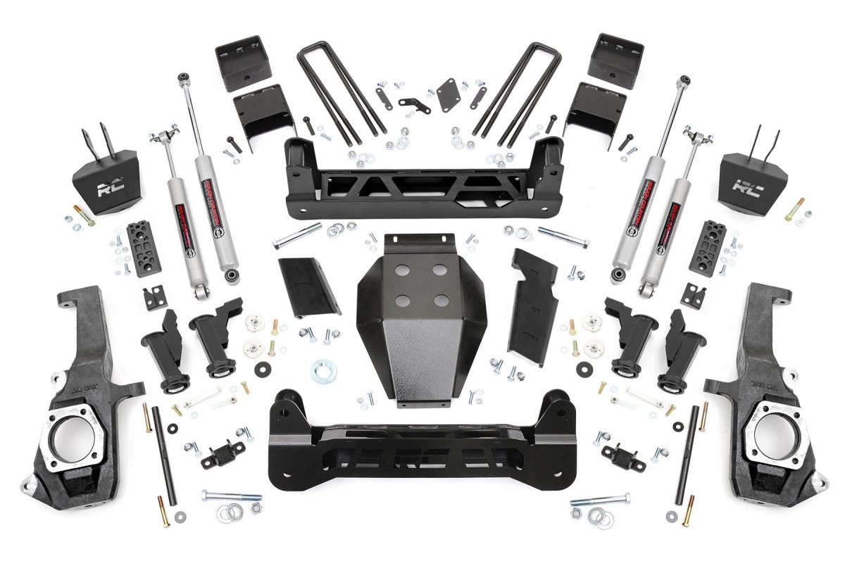 Chevrolet Silverado 3500 HD Suspension Lift Kit - Rough Country - 7.5 Inch Lift Kit | Torsion Drop - '11-'19